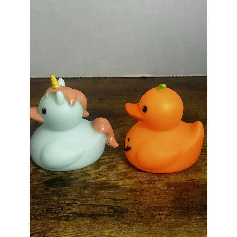 Jeep Duck Rubber Duck Set of 4 Halloween Unicorn Bath Toy Dashboard Gift Fun Lot